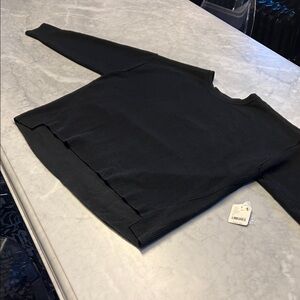 Free People Luna pullover sweater. Black. Small. NWT.